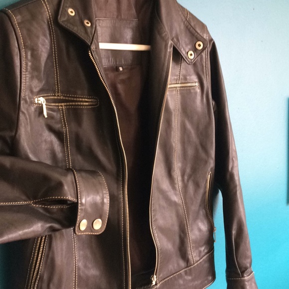 Faux leather moto jacket - Picture 3 of 6
